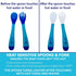4 piece set of silicone spoon/fork and heat sensitive spoon/fork Baby Feeding Utensils Silicone Tip Self Feeding Chewable Spoon & Fork Toddler Tra...