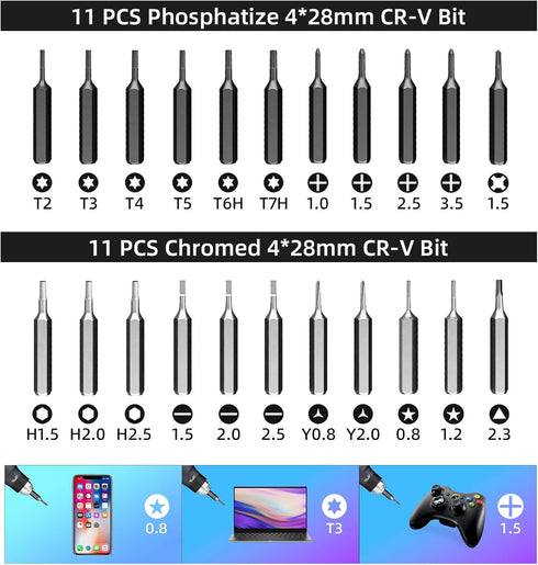 JAKEMY Precision Screwdriver Set: Building-block Screwdriver for Men, 25 in 1 Screwdriver Repair Tool Kit for Laptop, Computer, Macbook, iPhone, W...