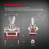 DaierTek SPST Waterproof Toggle Switch 12V DC 30A 125VAC 20A Marine Heavy Duty 2 Pin ON Off Spade Terminals for Automotive Car Boat -2 Pack...