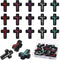 LIYDE 15 Pcs Religion Silicone Beads for Jewelry Making Jesus Faith Silicone Beads Bulk for Pens Silicone Beads with Box Cross Shaped Spacer Loose...