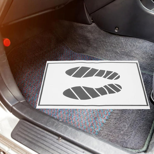 25pcs Disposable Car Floor Mats, Paper Floor Mats for Cars Printing Papers Car Mats Protector for Home...