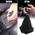 Car Shift Boots Shift knob dust Cover Manual Gear Shift Cover Suede Leather Shift Boots MT Universal Type Shift Boots (Black Suede w/Black Stitchi...