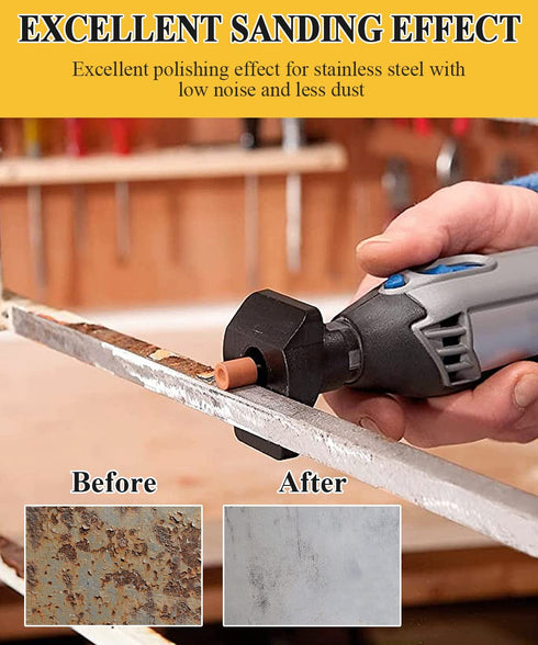 Sanding Bits for Dremel Rotary Tool, Grinding Stone Sanding Drill Bits with 1/8" Shank, Aluminium Oxide Tough Enough to Metal Rust Removal/Smoothi...