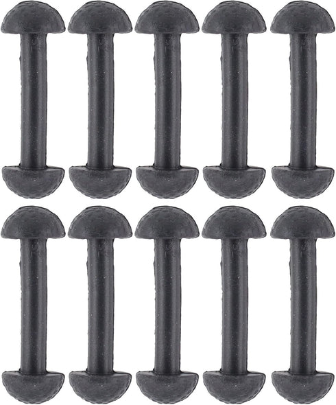 ApplianPar Replacement Leg Band Connectors for Vintage Figures Toys Black Rubber Pack of 10...