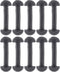 ApplianPar Replacement Leg Band Connectors for Vintage Figures Toys Black Rubber Pack of 10...