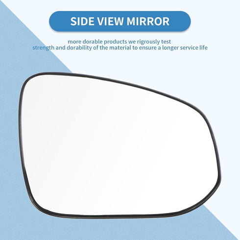ECCPP Passenger Side Exterior Mirror Glasses, Right Side Rear View Mirror Glass Door Mirror Glass Replacement fit for 2013 2014 2015 2016 2017 201...