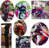 Helmet Pigtails Gradient Ramp Helmet Braids Ponytail Helmet Hair with Suction Cup for Motor Bike 1PCS 24inch (Helmet not Included)...