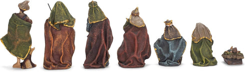 Kurt S. Adler Kurt Adler 3.5-Inch Resin, 7-Piece Nativity Set, Multi for Christmas...