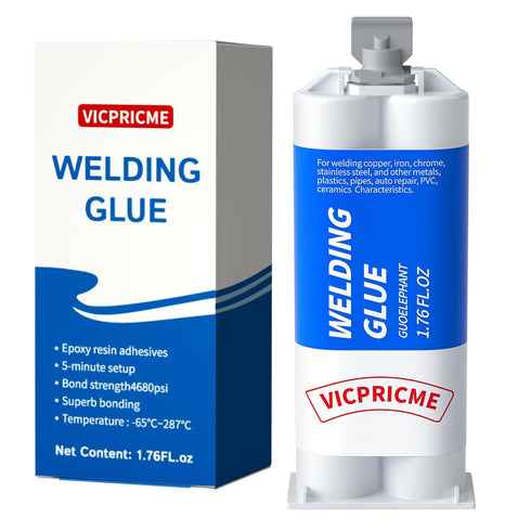 Metal Glue,1.76oz 2 Part Epoxy ab Glue Heary Duty Weld ?Best Strongest Glue All Purpose Repair for Metal Plastic Steel Ceramics fiberglass Car Aut...