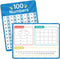 Dry Erase Number Line Whiteboard, 9" x 12" 1-100 Number Double-Sided Math Practicing Chart, Homeschool Supplies?Educational Tools for Kids Student...