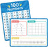 Dry Erase Number Line Whiteboard, 9" x 12" 1-100 Number Double-Sided Math Practicing Chart, Homeschool Supplies?Educational Tools for Kids Student...