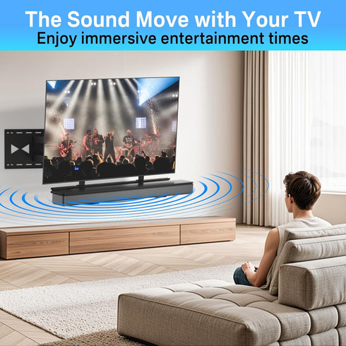 Sound Bar Mounts Under TV for Samsung, Vizio, LG, Bose and More Soundbar Mount- Adjustable Soundbar Mounting Bracket Under TV or Above TV Sound Ba...