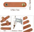 5 Pieces PU Leather Cord Organizer Reusable Cable Organizer Cord Keeper for Cable Straps,wrap Headphone,Earbud case,Headset (Brown)...