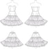 Simplicity Misses' Full Slip and Petticoat Packet, Code 9293 Sewing Pattern, Sizes 14-22, White...