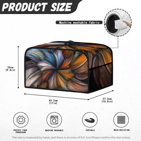 Hummingbird Slow Cooker Crock Pot Cover Easy to Clean and Store Small Appliance Dust Cover Keep Appliance Clean Fits for Most 6-8 Quart Oval Slow ...