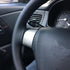 Universal Leather Car Steering Wheel Stitch On Wrap Cover DIY Sewing Breathable and Anti Slip, Maximum for 15-Inch Diameter Car Steering Wheel (Bl...