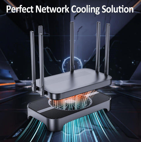 Network Devices Cooling Solution USB Fan, Airflow 65.8CFM 5V USB Quiet Fan, Computer Fan Portable USB Fans Compatible for Router TV Receiver DVR P...