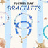 7200pcs Clay Beads Bracelet Making Kit, 10 Blue Colors 6mm Polymer Heishi Beads for Jewelry Making, Friendship Bracelet Kit with Letter Beads Chri...