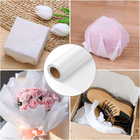 Tracing Paper Roll 12in x 25yd, White Trace Paper Pattern Paper Translucent Tracing Paper for Sewing, Drawing, Sketching, Gift Wrapping...
