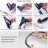 Black Cable Wire Organizer Cord Sleeve Management Cord Hider for Computer, TV, Desk, VIWIEU 5 Feet EZ Cable Sleeve Bundler Flexible & Expandable H...