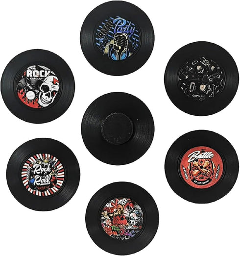 6Pcs Vinyl Record Refrigerator Magnets Fridge Magnets for Whiteboard Locker Decorative Magnets - Cute Funny Magnets for School Home Kitchen Office...