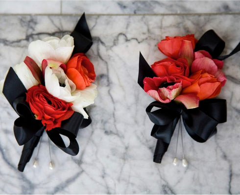 VATIN Double Face Black Satin Ribbon 5/8" Continuous 25 Yards,Black Polyester Fabric Ribbon use for Bows Bouquet, Gift Wrapping, Floral Arrangemen...