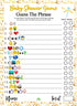LOTUS-A Baby Shower Games - Hilarious Guess The Phrase and Predictions Cards 30 Thick Cardstocks 7x5 inches Printed Front Back Side Answer Keys In...
