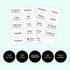 Waterproof Storage Stickers for Organizing Bins and Containers, Preprinted Home, Garage, Basement Organization Labels (20 Pack)...