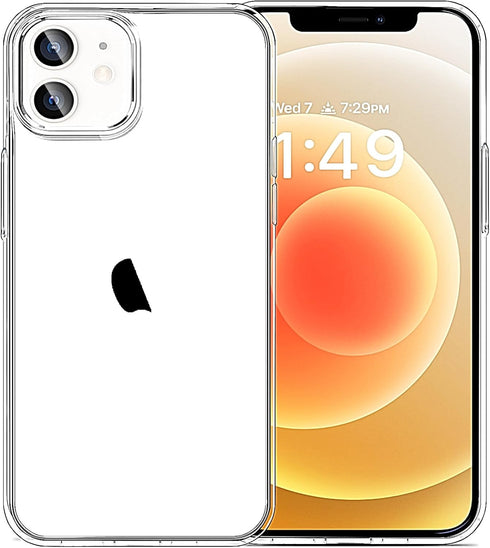 Compatible with iPhone 12 Case & 12 Pro Case Clear Soft Transparent Shockproof Protective Slim Thin Bumper Phone Cover for 12 and 12 Pro - 6.1 inc...