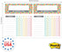 Bright Colorful Sticky Note Chore Chart / 16.25" x 11" Repositionable Fill-in Planner / 52 Repositionable Kids Weekly Task Lists/Made in The USA...