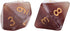 Gate Keeper Games and Dice: Aether Dice: Latte Dice - 7pc RPG Set, Brown & Cream Swirled w/ Holographic Glitter, 7 Resin Dice for Role Playing Gam...