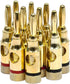 Monoprice 109437 5PRJX74047 Gold Plated Speaker Banana Plugs – 5 Pairs – Open Screw Type, For Speaker Wire, Home Theater, Wall Plates And More...