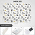 Baby Diaper Changing Pad, 21 5/8" x 31.5" Waterproof Changing Pad Liners - Reusable Soft and Absorbent Portable Changing Mat(Grey Dinosaur1PCS)...