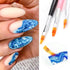 6pcs Ombre Nail Brush Nail Paint Pen for Lace Line Gradient Color Ombre Brush for Gel Nails Wood Nail Art Brushes Nail Design Brushes Acrylic Nail...
