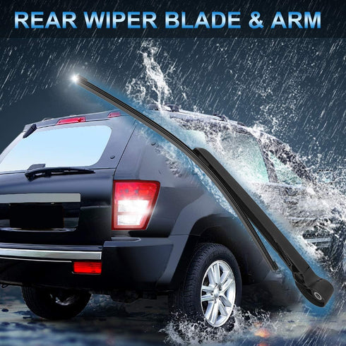 X AUTOHAUX Rear Windshield Wiper Blade Arm Set 405mm 16 Inch for Audi Q3 2011 2012 2013 2014 2015 2016 2017...