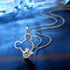 Jewelry Set for Women Girl,S925 Silver Plated Mouse Earring Necklace Kits,Cute Ear Stud and Pendant with Shinying CZ for Women's Day Gift,Hypo-all...
