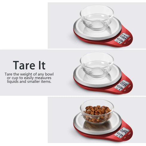 Food Scale, NUTRI FIT Kitchen Scales Digital Weight Grams and Ounces Large Stainless Steel Platform for Baking Cooking Weight Loss, High Accuracy ...