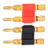 2Pcs Stackable Dual Banana Banana Plugs for Speaker Wire, Banana Connectors for Speaker Wire, Brass Banana Plug 2 Way Banana Connectors Male Plug ...