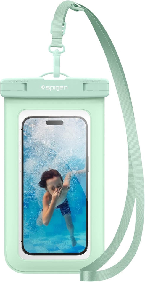 Spigen AquaShield Universal Waterproof Phone Pouch, Waterproof Phone Case, PVC Protective Dry Bag Cases with IPX8 A601 Compatible with iPhone, Gal...