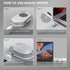 Mouse Jiggler, Undetectable Mouse Mover Device Wiggler Shaker with Drive Free USB Cable and USB C to USB Adapter, Physical Automatically Mouse Mov...