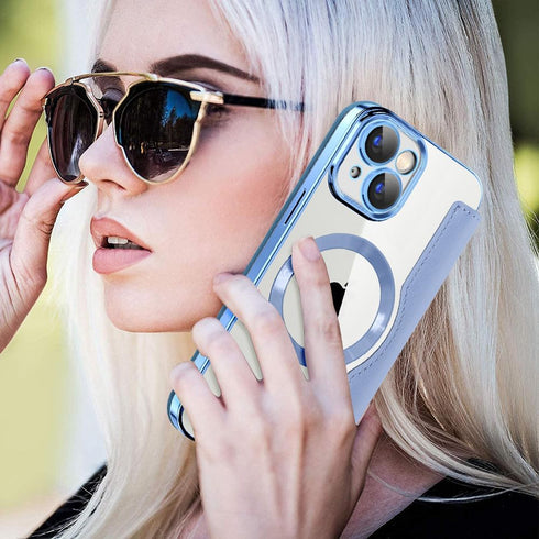 Asuwish Phone Case for iPhone 15 6.1 inch Wallet Cover with Tempered Glass Screen Protector RFID Blocking Flip Credit Card Holder Slot Leather Cel...