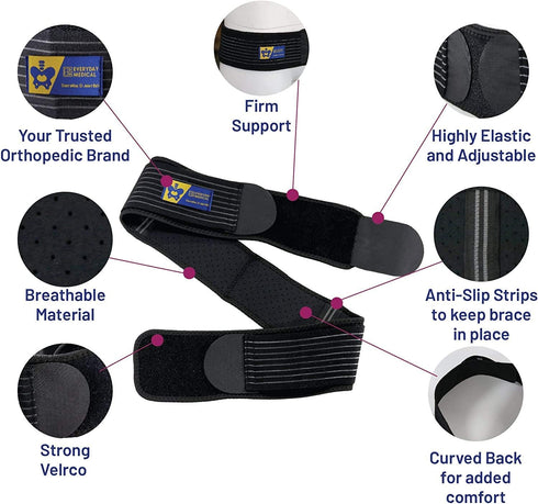 Everyday Medical SI Belt - Sacroiliac Joint Belt for Men and Women I Hip Support Brace - Support and Alleviate Si Joint, Pelvis, Sacral, Sacrum, H...