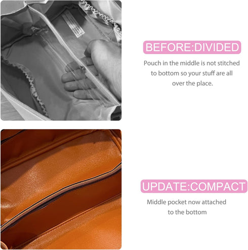 CCidea Cosmetic Bag, Gifts for Women, Lay Flat Makeup Bag Organizer Waterproof Leather Makeup Pouch Cosmetic Travel Cases Toiletry Bags Sparkling ...