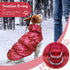 Winter Warm Dog Jacket for Small Medium Dogs Cat Cold Weather Coats with Harness Paded Dog Fleece Vest Waterproof Windproof Dog Snow Jacket Pet Pu...