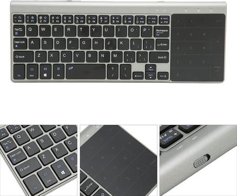 Zyyini Keyboard Touchpad, 2 in 1 Portable Keyboard with Touchpad Numeric Keypad,QWERTY Layout Keyboard, for Notebooks, Computers...