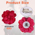 Flower Brooch, 3.94 Inch Large Big Rose Flower Brooches Satin Flower Brooch Pin Solid Color Flower Pins for Women Prom Wedding Clothes Dresses Acc...