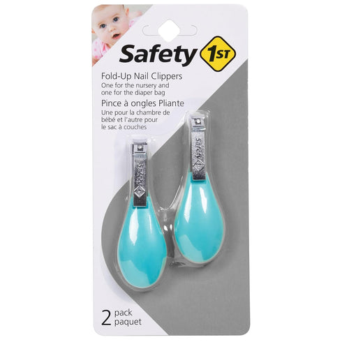 Safety 1st Fold-Up Nail Clipper, 2-Count - Colors May Vary...
