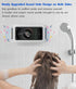 Waterproof Shower Phone Holder with 360° Rotation, Angle Adjustable, Enhanced Sound Quality, Wall Mounted Phone Holder for Bathroom Mirror Bathtub...