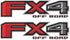 FX4 Off Road Decal Replacement Sticker F150 Bedside F Truck Super Duty F250 F350 F450 (2015-2018) (Die-Cut (Peel & Stick))...