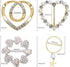 Scarf Tie Buckle Rings for Women,12PCS Metal Party T Shirt Pearls Rhinestone Clips,Clothes Corner Knotted Button for Women Girls Decorative Access...